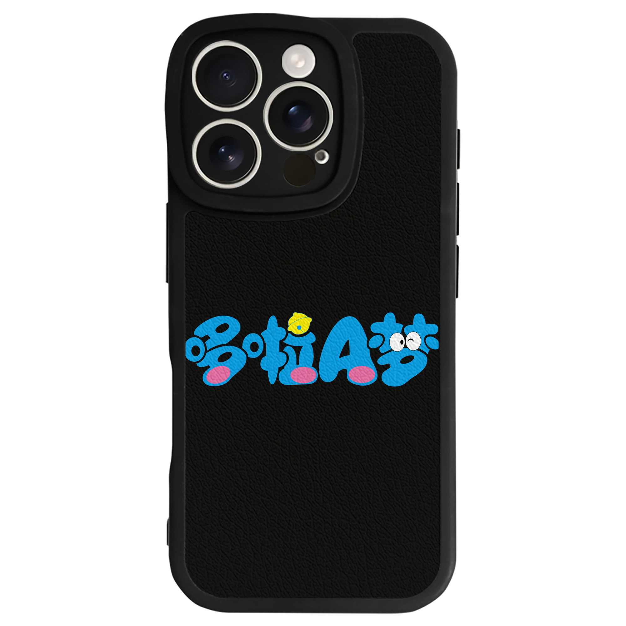 （画像用） ドラえもん Doraemon 【iPhone 16シリーズ対応】シリコンスマホケース（レザー調） 材質：シリコン
